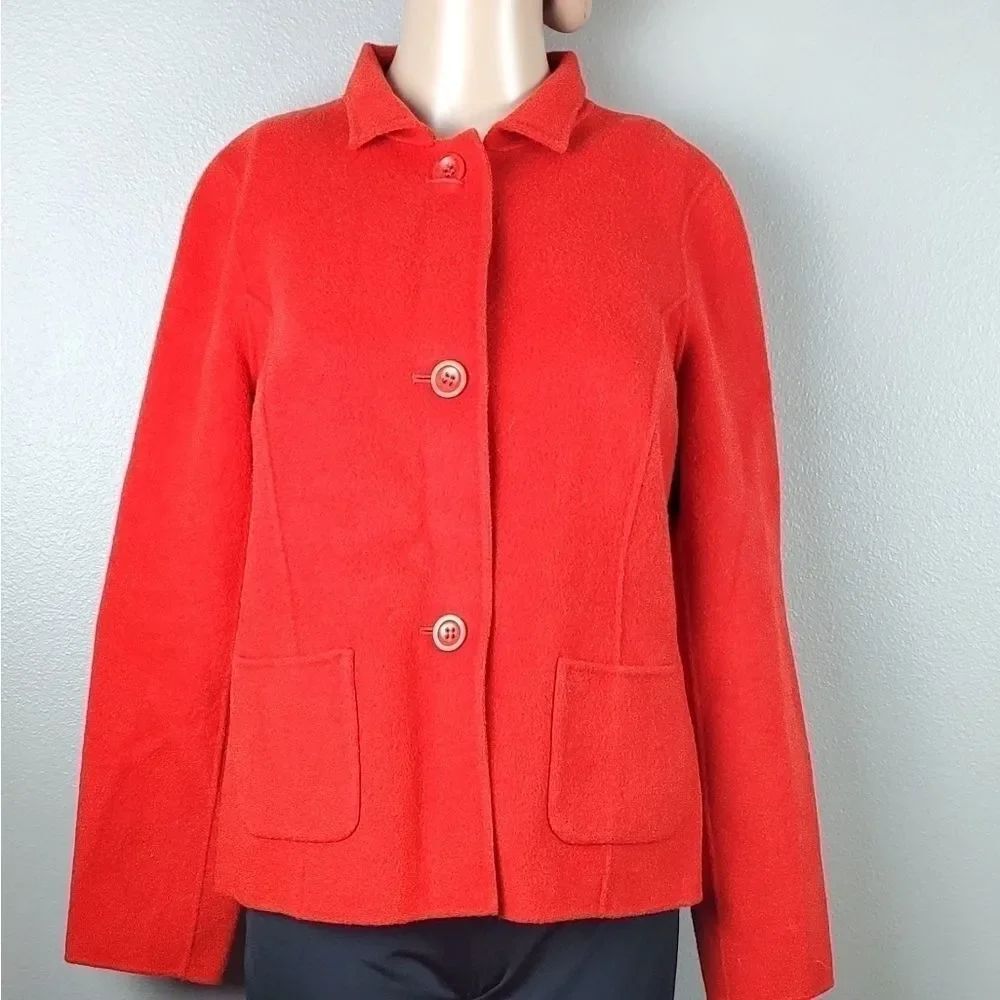 Talbots Red Wool Blazer